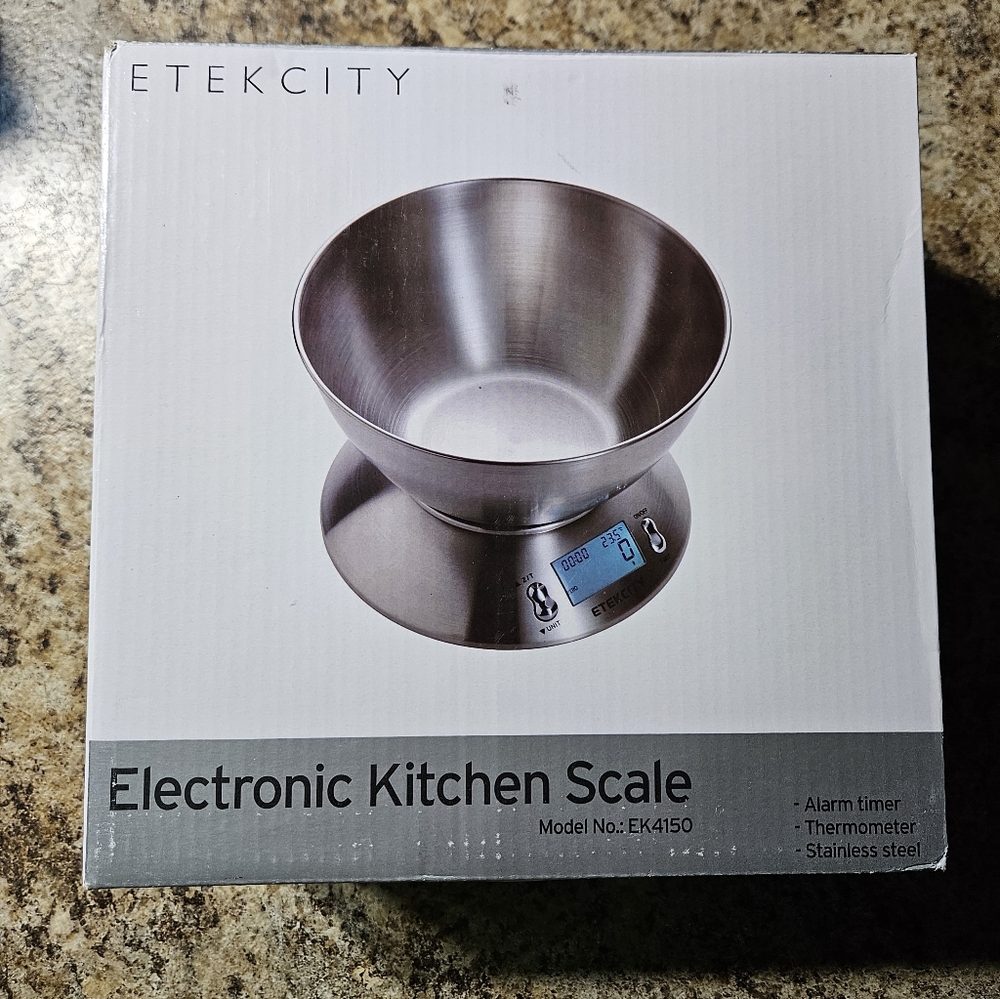 Etekcity Stainless Steel Electronic Kitchen Scale - Silver